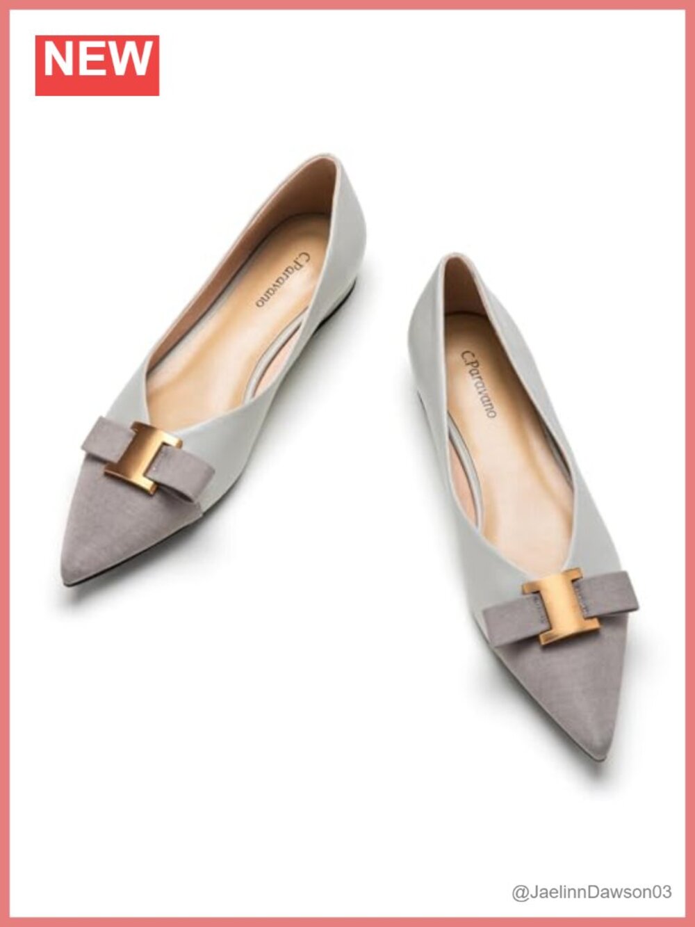 Lambskin Leather Pointed Toe Ballet Flats - Memory Cushion Dressy
